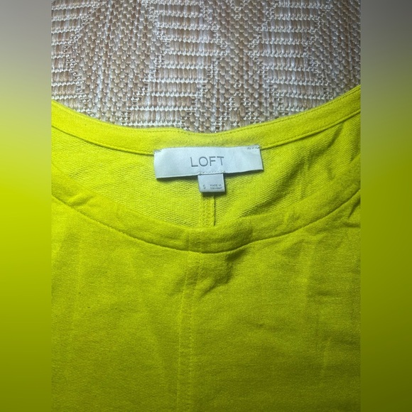 Loft Women's Yellow Long Sleeve Sweater,Pullover,Size S - Picture 9 of 10
